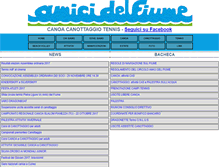 Tablet Screenshot of amicidelfiume.it
